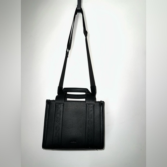 Aldo Textured Small Black Shoulder Bag - Picture 1 of 4